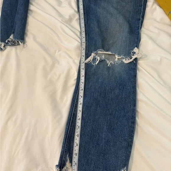 MOTHER Blue Distressed Boyfriend Jeans - Picture 10 of 10